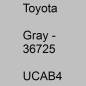 Preview: Toyota, Gray - 36725, UCAB4.